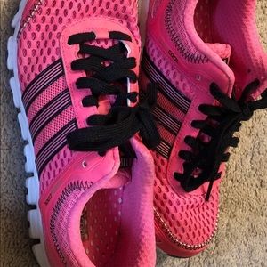 Pink adidas shoes